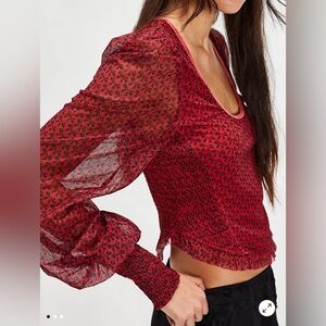 Free People Dottie Knit Top